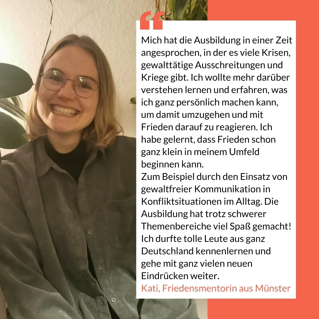 Vorstellung Friedensmentorin